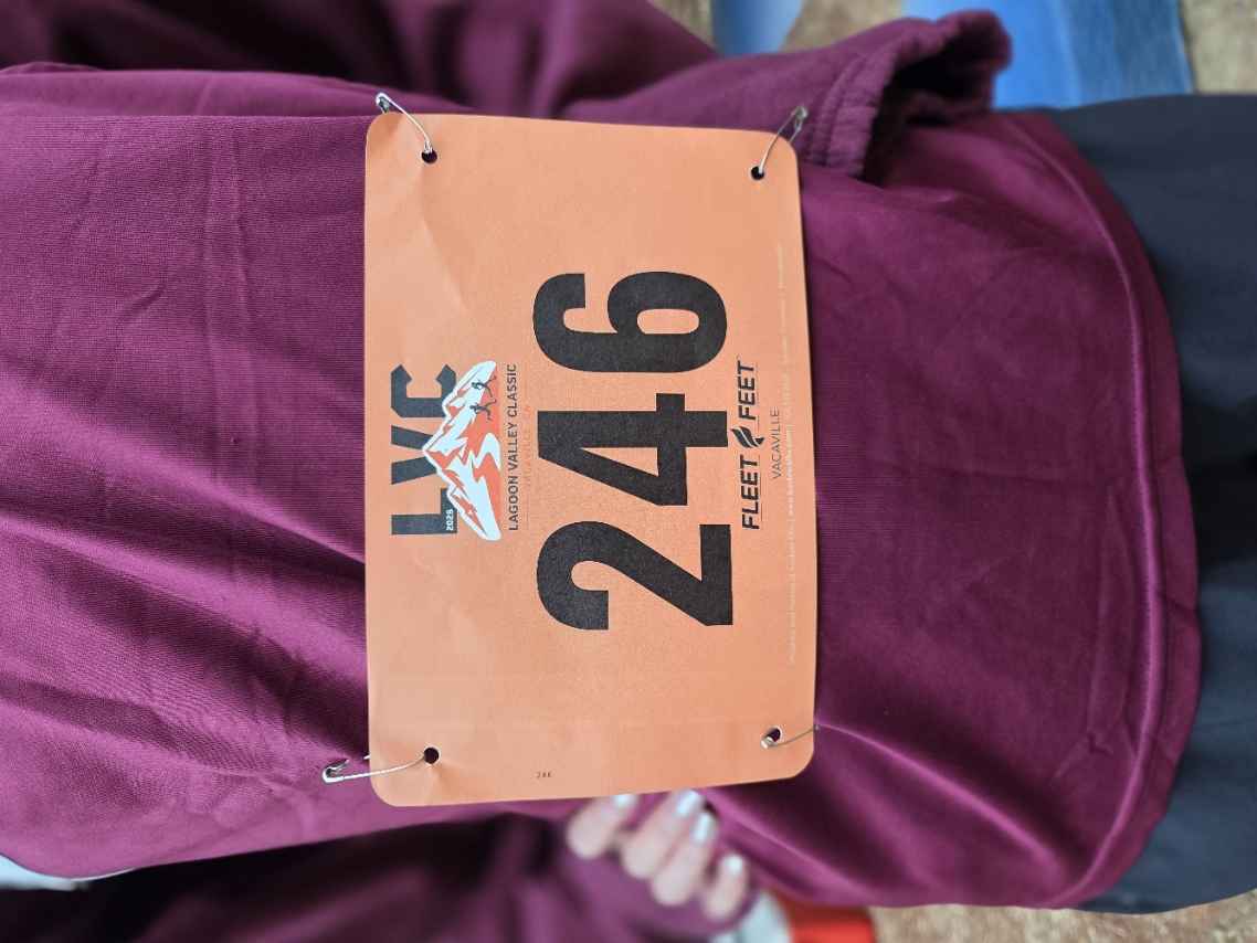 Kaitlyn's bib 246 from the Lagoon Valley Classic